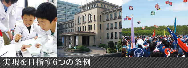 実現を目指す６つの条例